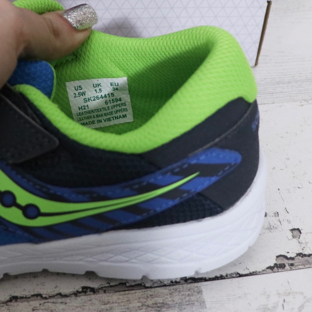 Saucony Kids Sneakers in Blue and Green - Picture 8 of 9